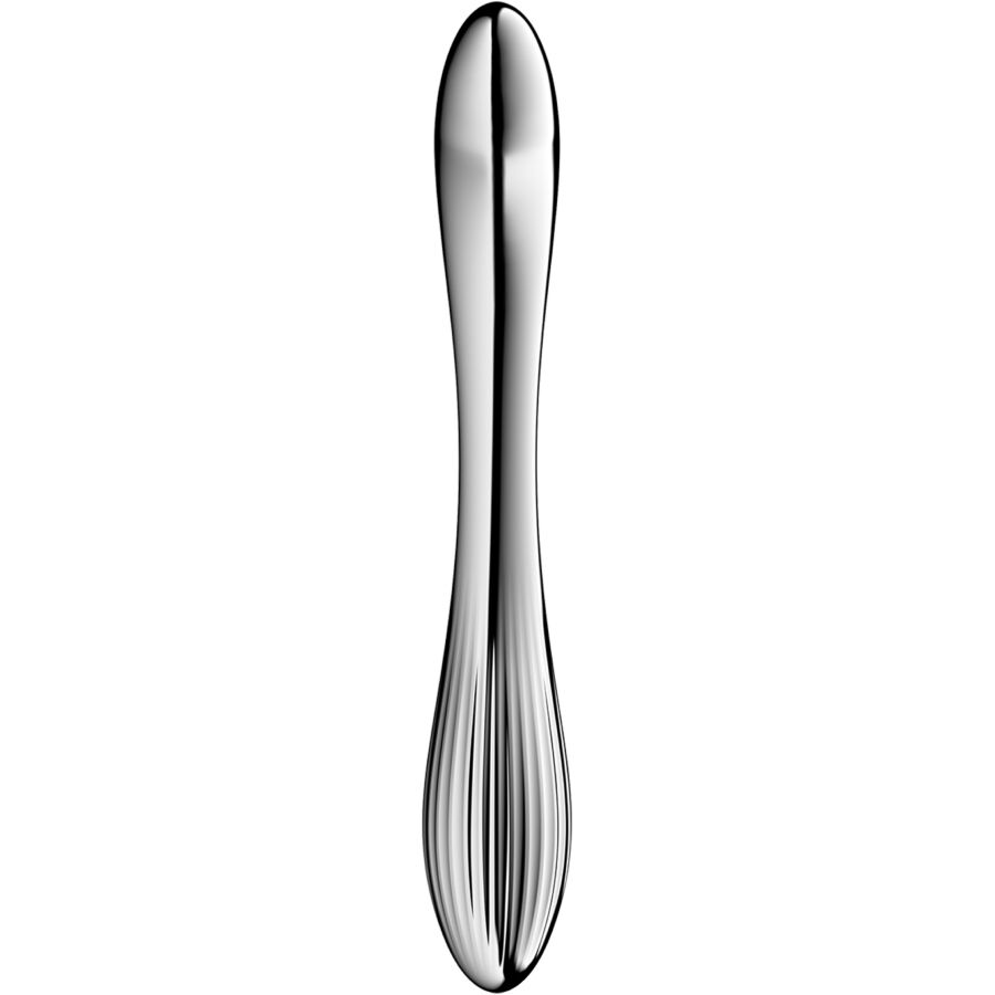 SATISFYER - PURE GRAVITY 1 GODEMICHET DOUBLE EXTRÉMITÉ EN ACIER INOXYDABLE SATISFYER DILDO