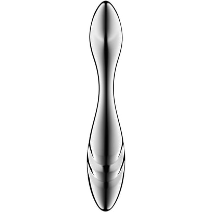 SATISFYER - PURE GRAVITY 3 GODEMICHET DOUBLE EXTRÉMITÉ EN ACIER INOXYDABLE SATISFYER DILDO