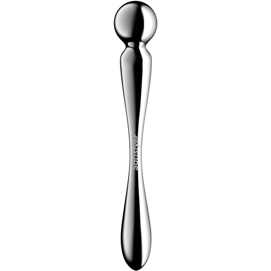 SATISFYER - STAR FORCE 2 GODEMICHET DOUBLE EN ACIER INOXYDABLE SATISFYER DILDO