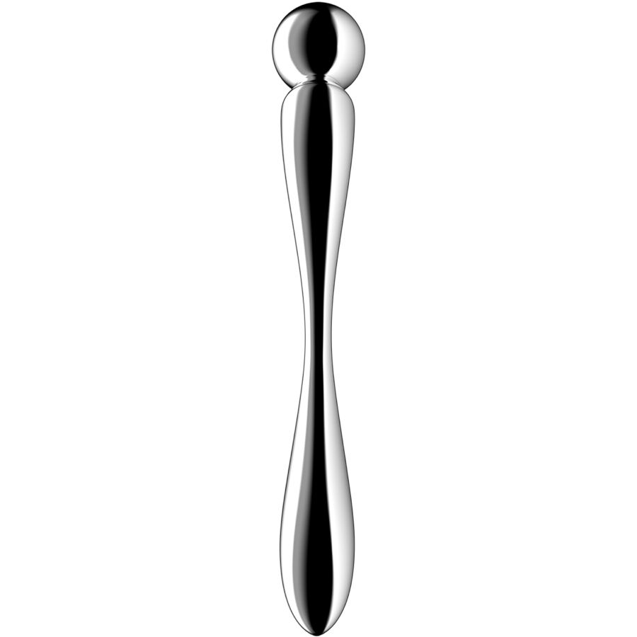 SATISFYER - STAR FORCE 2 GODEMICHET DOUBLE EN ACIER INOXYDABLE SATISFYER DILDO