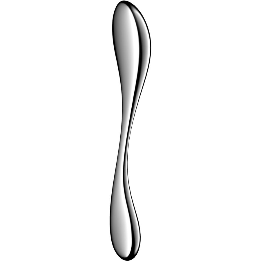 SATISFYER - STAR FORCE 3 GODEMICHET DOUBLE EN ACIER INOXYDABLE SATISFYER DILDO