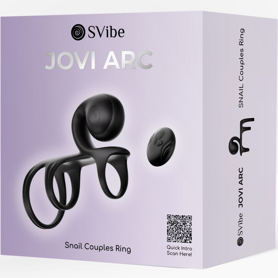 SNAIL VIBE - JOVI ARC ANNEAU DE COUPLE AVEC TÉLÉCOMMANDE NOIRE SNAIL VIBE