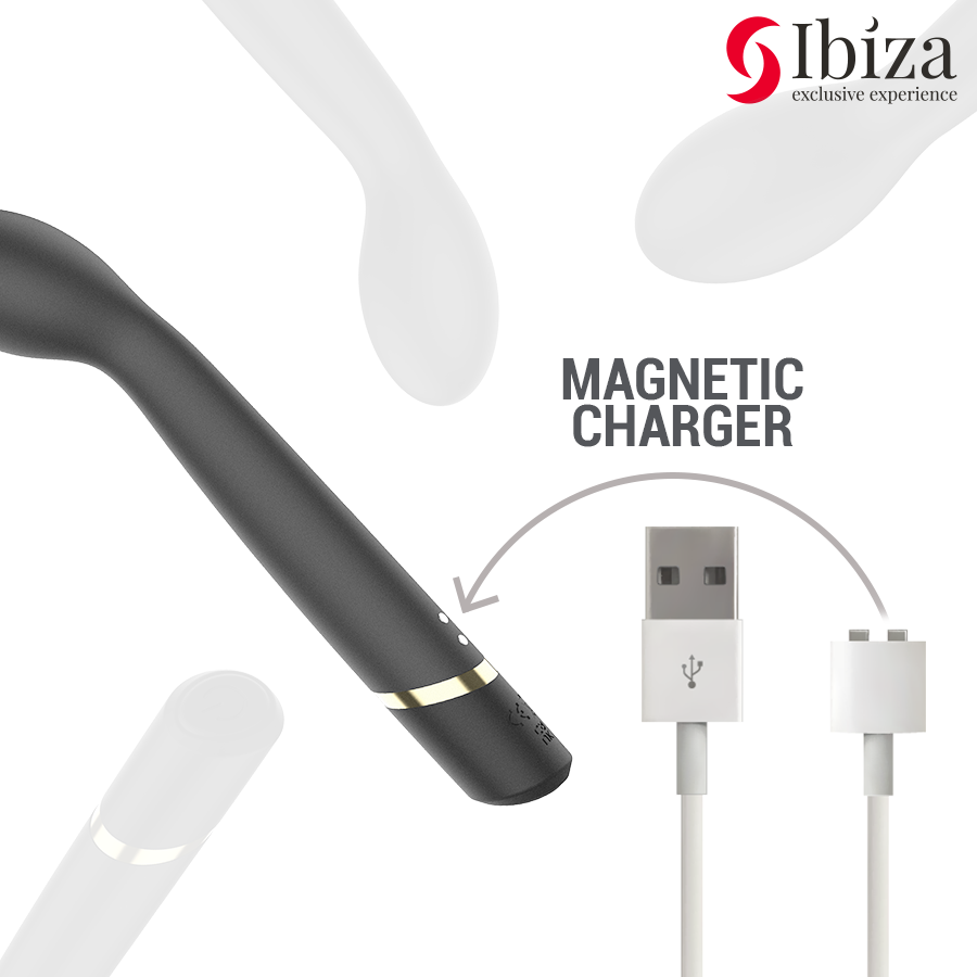 IBIZA - VIBRATEUR POINT G 10 VIBRATIONS RECHARGEABLE IBIZA TECHNOLOGY