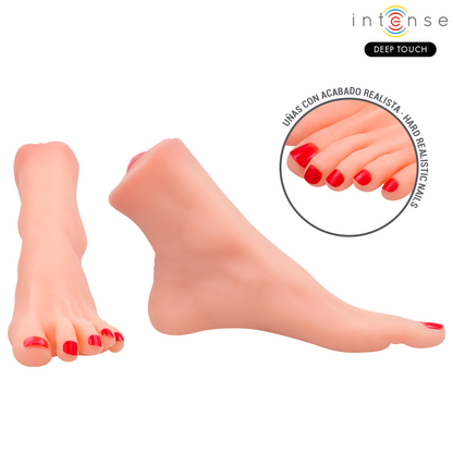 INTENSE DEEP TOUCH - GABBIE MASTUBADOR DEUX PIÈCES EN FORME DE PIED INTENSE DEEP TOUCH