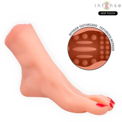 INTENSE DEEP TOUCH - GABBIE MASTUBADOR DEUX PIÈCES EN FORME DE PIED INTENSE DEEP TOUCH