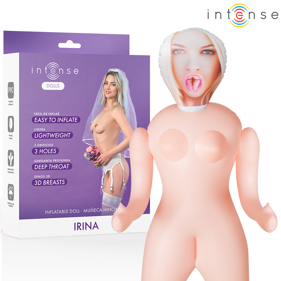 INTENSE DOLLS - POUPÉE GONFLABLE IRINA À TROIS ORIFICES INTENSE DOLLS