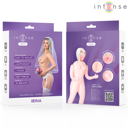 INTENSE DOLLS - POUPÉE GONFLABLE IRINA À TROIS ORIFICES INTENSE DOLLS