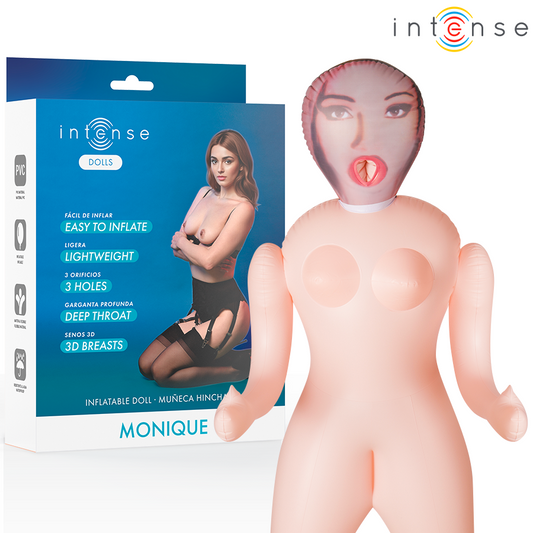 INTENSE DOLLS - POUPÉE GONFLABLE MONIQUE À TROIS ORIFICES INTENSE DOLLS