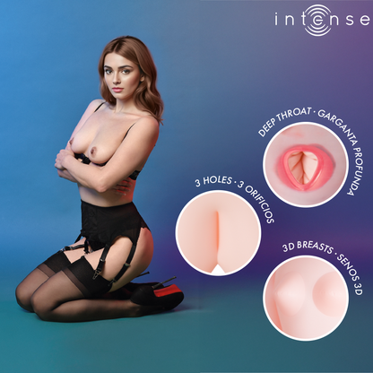 INTENSE DOLLS - POUPÉE GONFLABLE MONIQUE À TROIS ORIFICES INTENSE DOLLS