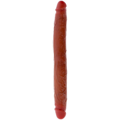 GET REAL - GODEMICHET EN SILICONE À DOUBLE EXTRÉMITÉ CARAMEL 35 CM GET REAL