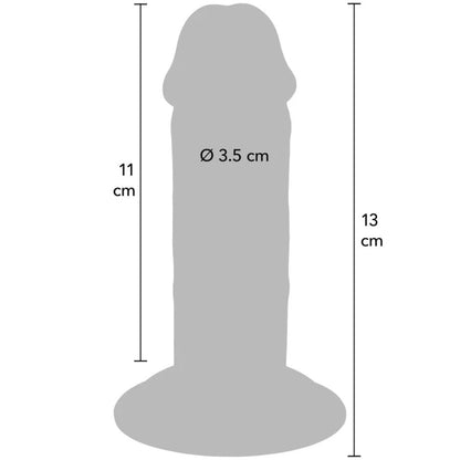 GET REAL - PÉNIS DE LUXE ÉPAIS DOUBLE DENSITÉ EN TPE 13 CM GET REAL