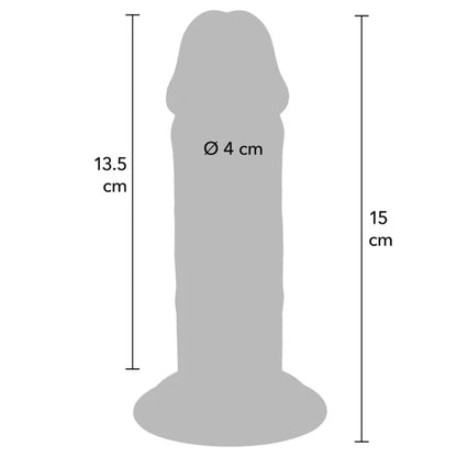 GET REAL - PÉNIS DE LUXE ÉPAIS DOUBLE DENSITÉ EN TPE 15 CM GET REAL