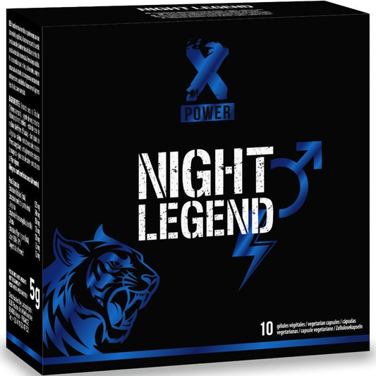 XPOWER - NIGHT LEGEND STIMULANT À ACTION RAPIDE POUR L'ÉRECTION ET LA PERFORMANCE 10 CAPSULES XPOWER