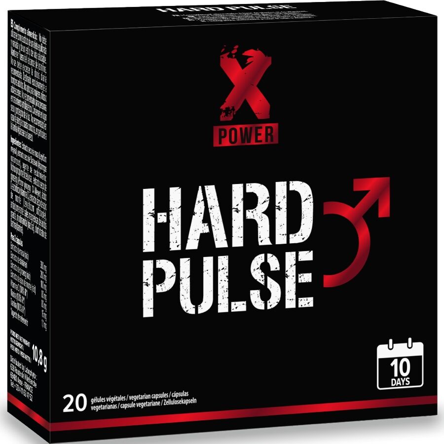 XPOWER - TRAITEMENT EXPRESS À FORCE PULSE 10 JOURS ÉRECTION ET ENDURANCE 20 CAPSULES XPOWER