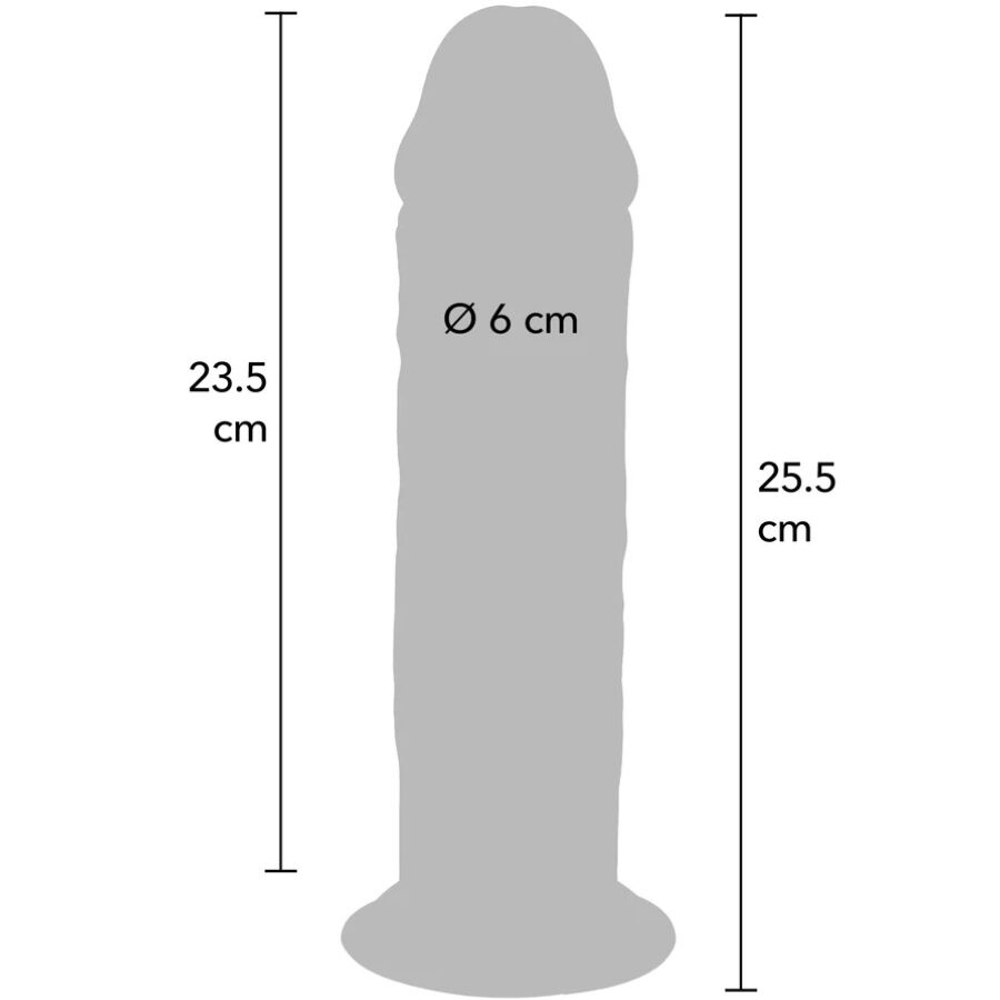 GET REAL - PÉNIS DE LUXE ÉPAIS DOUBLE DENSITÉ EN TPE 25,5 CM GET REAL