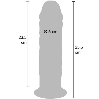 GET REAL - PÉNIS DE LUXE ÉPAIS DOUBLE DENSITÉ EN TPE 25,5 CM GET REAL