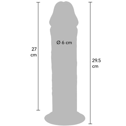 GET REAL - PÉNIS DE LUXE ÉPAIS DOUBLE DENSITÉ EN TPE 29,5 CM GET REAL