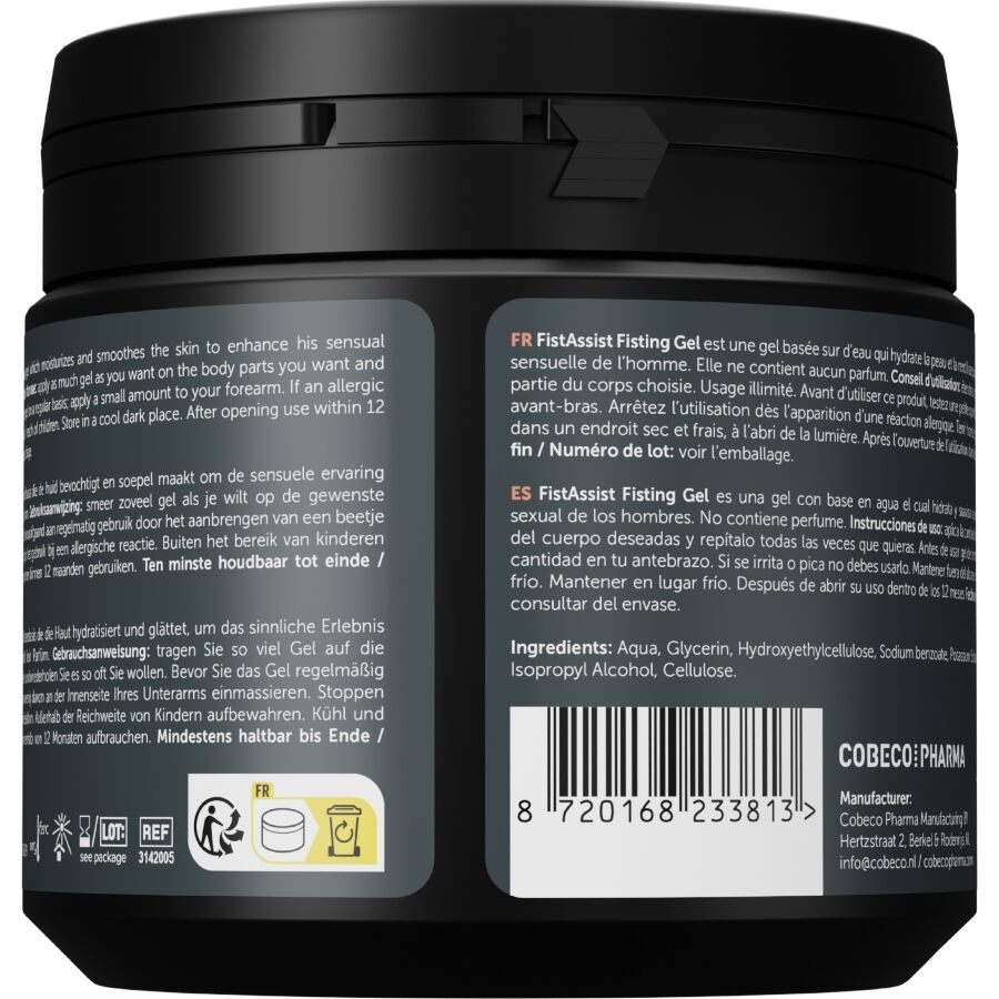 COBECO - FIST ASSIST GEL DE FISTING EXTRA-ÉPAIS À BASE D'EAU 500 ML COBECO - FIST ASSIST