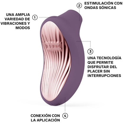 LELO - MASSEUR CLITORAL SONIQUE SONA 3 CRUISE PRUNE LELO