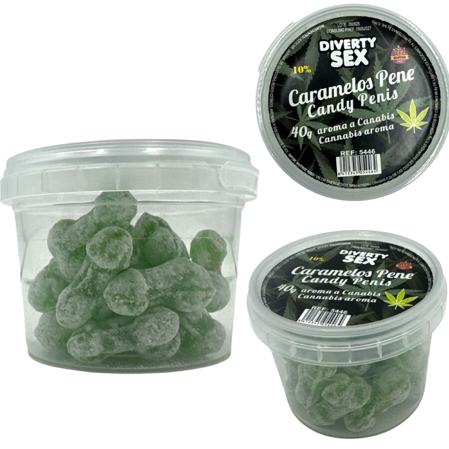 DIABLO GOLOSO - 20 BONBONS POUR PÉNIS ARÔME CANNABIS DIABLO GOLOSO