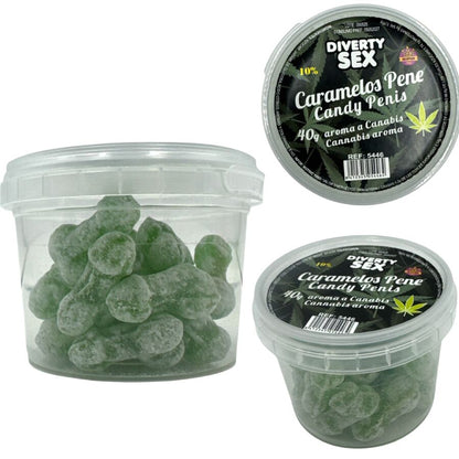 DIABLO GOLOSO - 20 BONBONS POUR PÉNIS ARÔME CANNABIS DIABLO GOLOSO