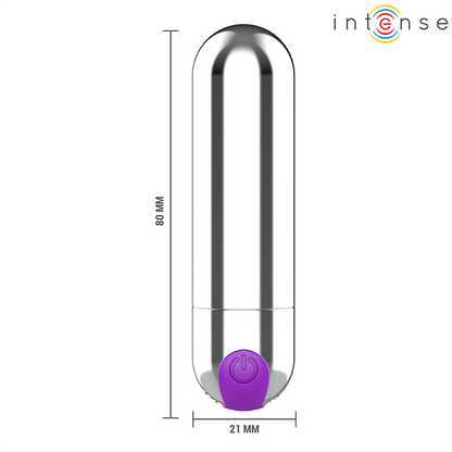 INTENSE - KAREN MINI VIBRANTE RECHARGEABLE ARGENT INTENSE FUN TOYS