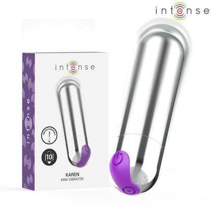 INTENSE - KAREN MINI VIBRANTE RECHARGEABLE ARGENT INTENSE FUN TOYS