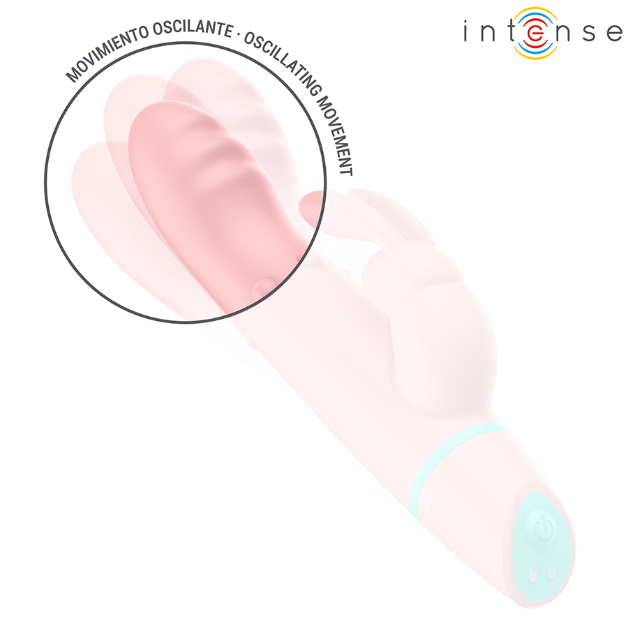INTENSE - STIMULATEUR ALVIN RABBIT ET VIBRATEUR À ROULEMENT + OSCILLANT INTENSE FUN TOYS