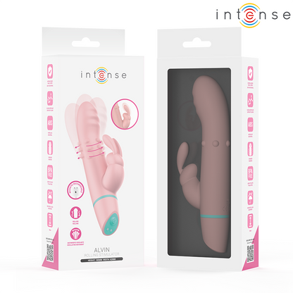 INTENSE - STIMULATEUR ALVIN RABBIT ET VIBRATEUR À ROULEMENT + OSCILLANT INTENSE FUN TOYS