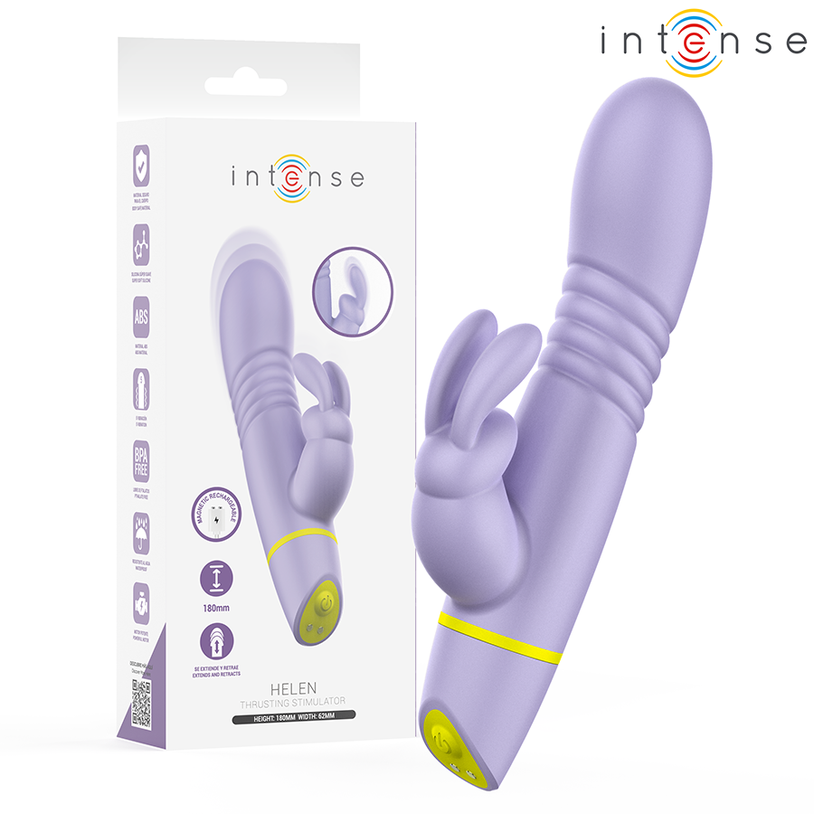 INTENSE - STIMULATEUR ET VIBRATEUR À POUSSÉE HELEN RABBIT INTENSE FUN TOYS
