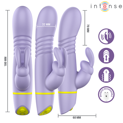 INTENSE - STIMULATEUR ET VIBRATEUR À POUSSÉE HELEN RABBIT INTENSE FUN TOYS