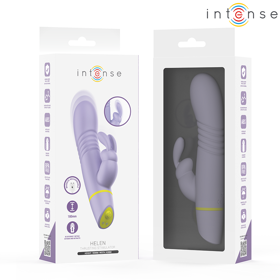 INTENSE - STIMULATEUR ET VIBRATEUR À POUSSÉE HELEN RABBIT INTENSE FUN TOYS