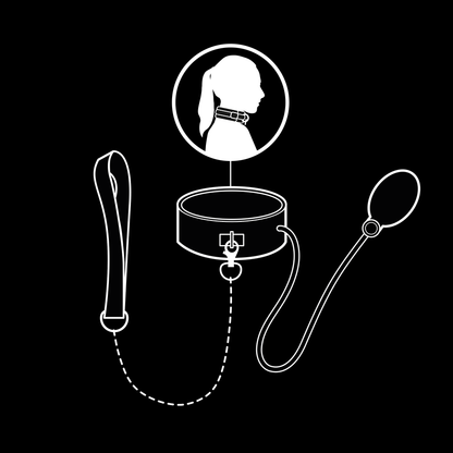 FETISH SUBMISSIVE BONDAGE - COLLIER D'ÉTRANGLEMENT GONFLABLE AVEC CHAÎNE FETISH SUBMISSIVE BONDAGE