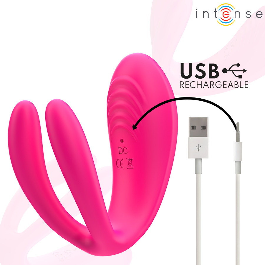 INTENSE - JULIA DOUBLE VIBRATEUR À PINCE STIMULATEUR AVEC TÉLÉCOMMANDE INTENSE COUPLES TOYS