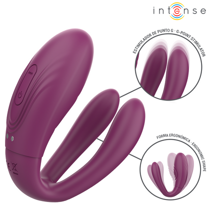 INTENSE - STIMULATEUR DE TAPOTAGE ET DE VIBRATION SANDRA AVEC TÉLÉCOMMANDE INTENSE COUPLES TOYS