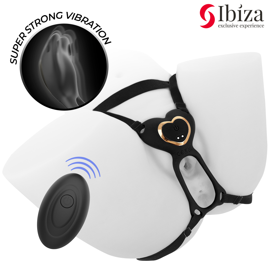 IBIZA - VIBRATEUR COUPLE EN FORME DE CŒUR AVEC TÉLÉCOMMANDE IBIZA TECHNOLOGY