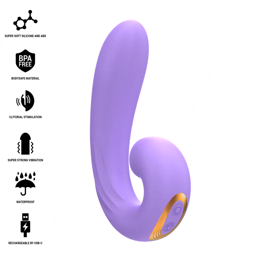 INTENSE - MERYL DOUBLE VIBRATION STIMULATEUR CLITORIEN INTENSE FUN TOYS