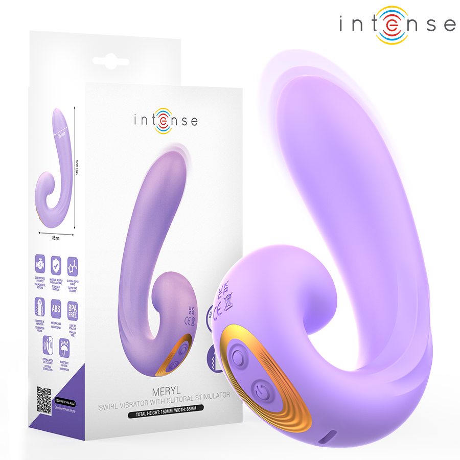 INTENSE - MERYL DOUBLE VIBRATION STIMULATEUR CLITORIEN INTENSE FUN TOYS
