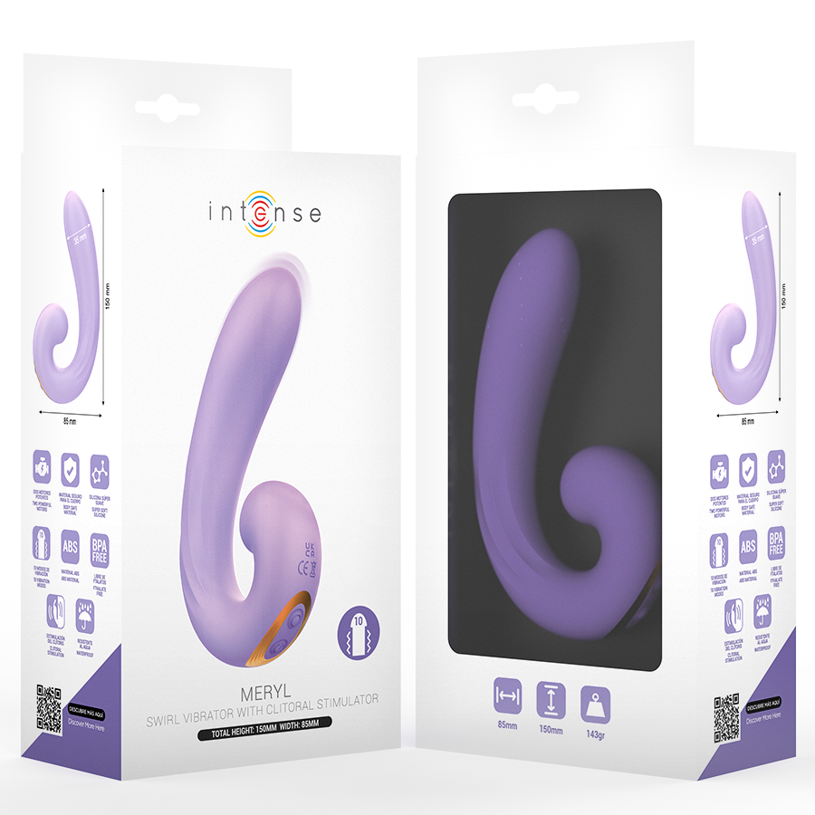 INTENSE - MERYL DOUBLE VIBRATION STIMULATEUR CLITORIEN INTENSE FUN TOYS