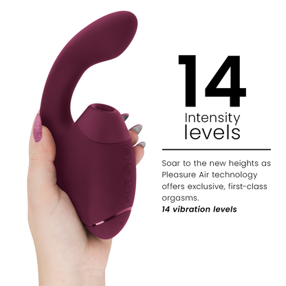 WOMANIZER - DUO NEXT STIMULATEUR CLITORIAL ET DE POINT G DOUBLE ROSE FOYER WOMANIZER