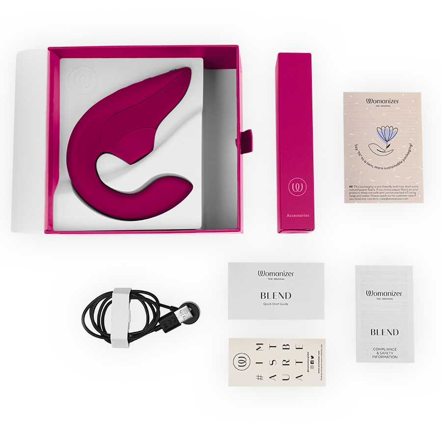 WOMANIZER - VIBRATEUR STIMULATEUR BLEND RABBIT ROSE VIBRANT WOMANIZER