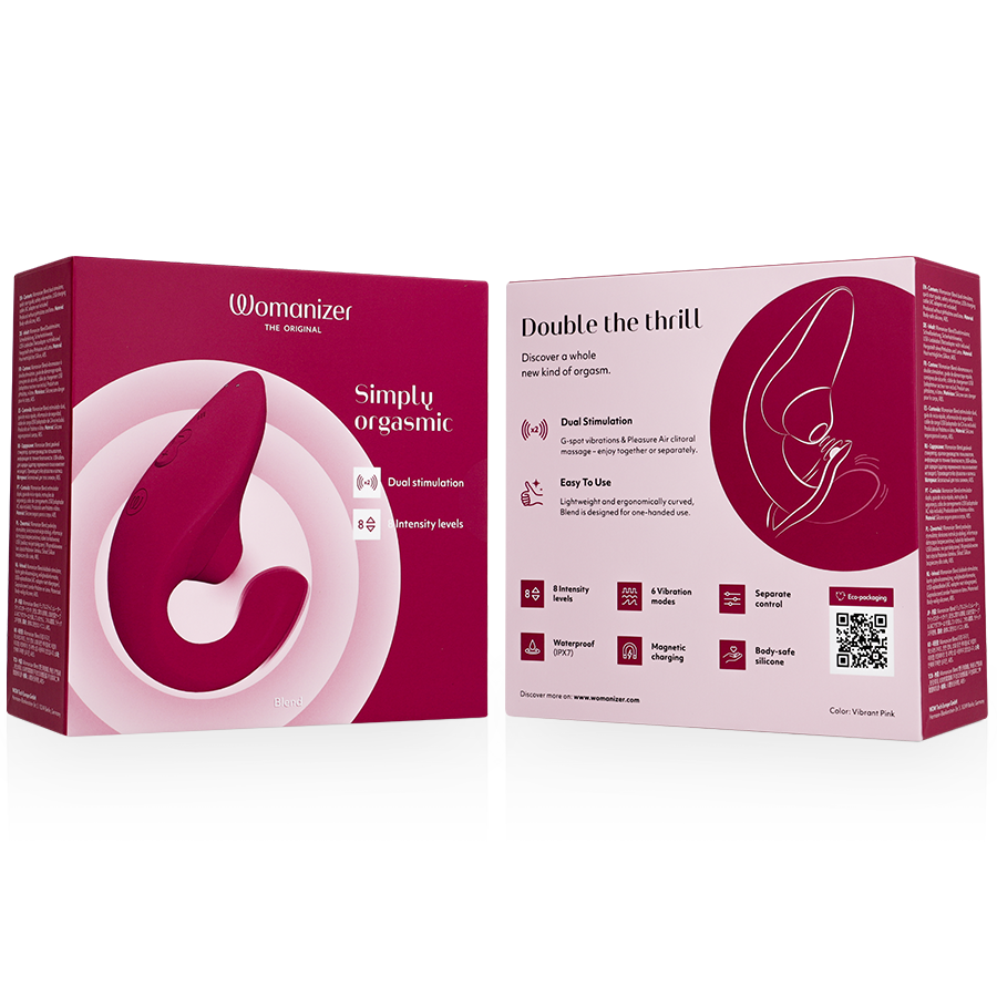 WOMANIZER - VIBRATEUR STIMULATEUR BLEND RABBIT ROSE VIBRANT WOMANIZER