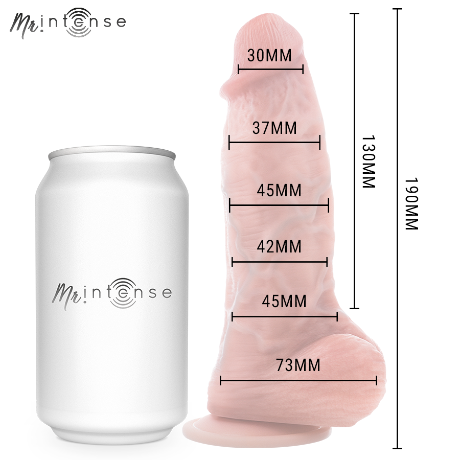 MR INTENSE - PETIT GODEMICHET SPENCER EN SILICONE 19 CM -Ø- 4,5 CM MR. INTENSE