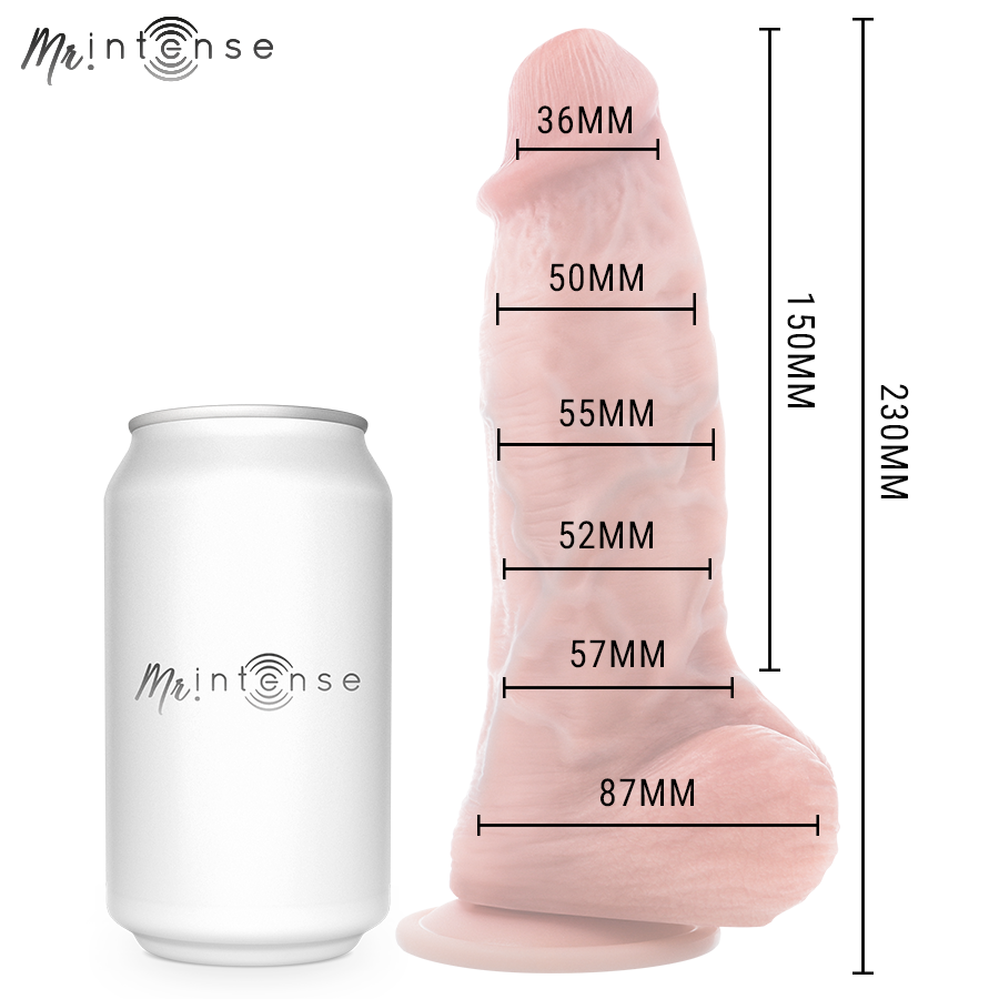 MR INTENSE - GODEMICHET EN SILICONE SPENCER MOYEN 23 CM -Ø- 5,7 CM MR. INTENSE