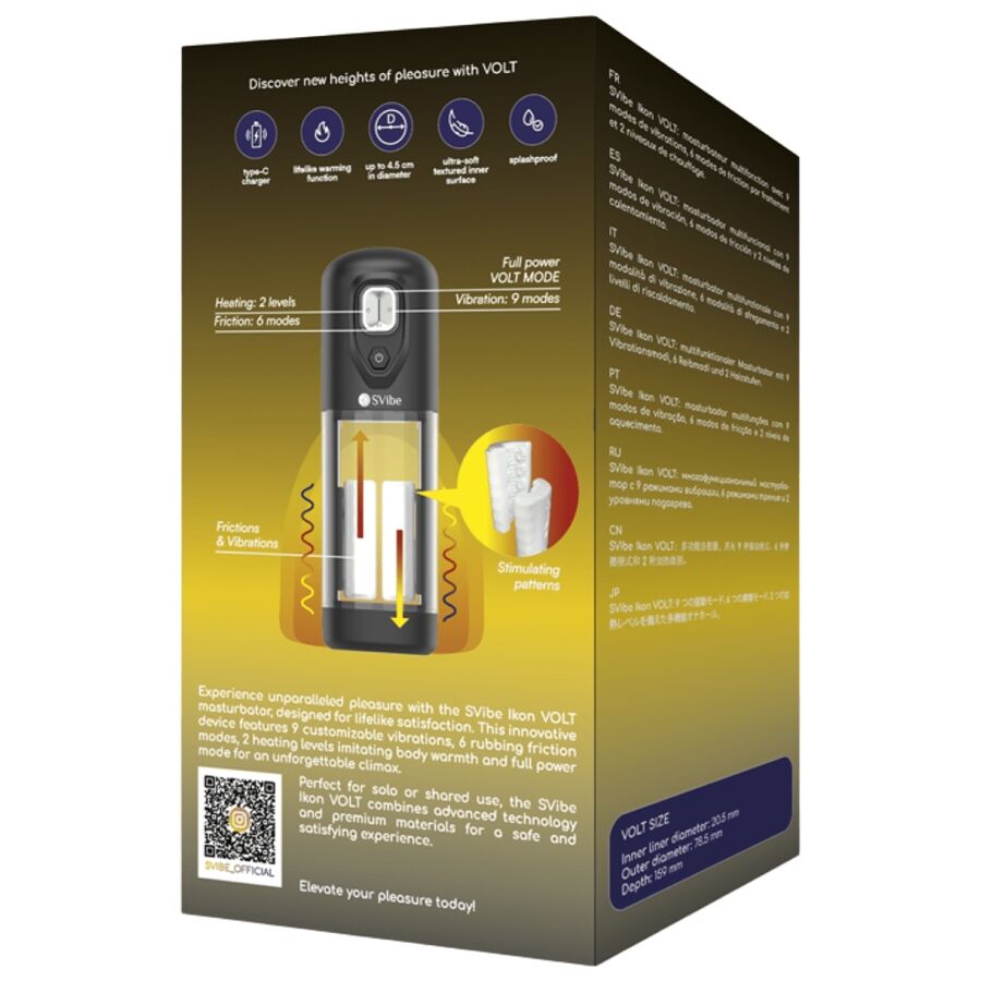 SNAIL VIBE - MASTURBATEUR IKON VOLT À EFFET DE CHALEUR ET DE FRICTION SNAIL VIBE