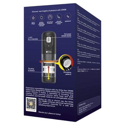 SNAIL VIBE - MASTURBATEUR IKON SPARK À POUSSÉE ET ROTATION SNAIL VIBE