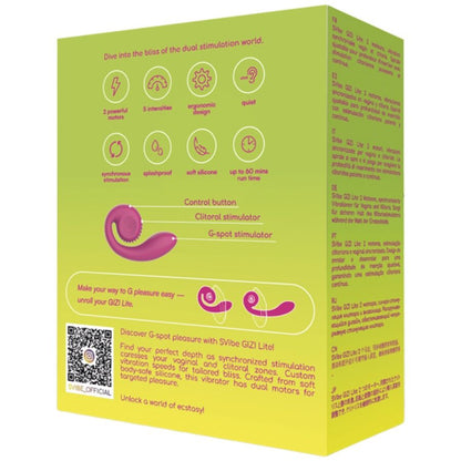 SNAIL VIBE - GIZI LITE VIBRATEUR ROSE DOUBLE POINT G ET CLITORIAL SNAIL VIBE