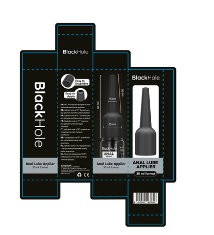 BLACK HOLE - APPLICATEUR DE LUBRIFIANT ANAL TAILLE S 30 ML BLACK HOLE