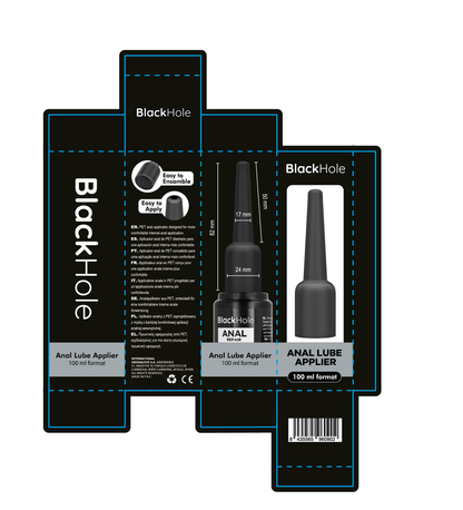 BLACK HOLE - APPLICATEUR DE LUBRIFIANT ANAL TAILLE L 100 ML BLACK HOLE