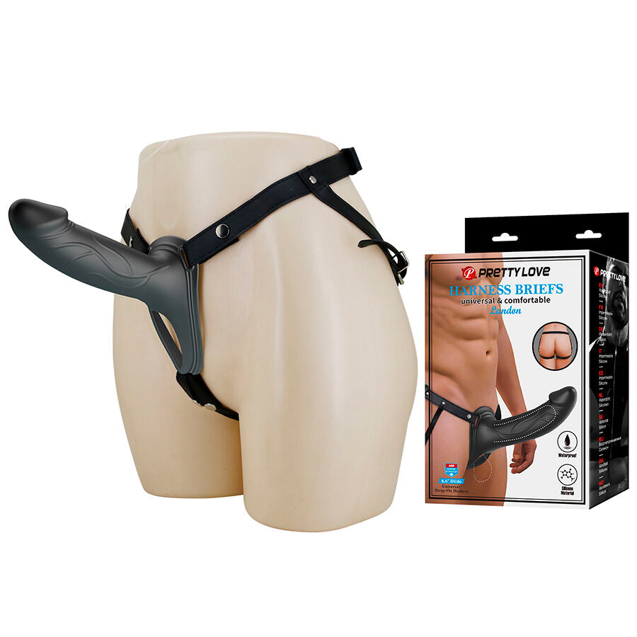 PRETTY LOVE - LANDON BLACK STRAP-ON VIBRANT PRETTY LOVE MALE